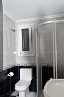 Bathroom with toilet and shower